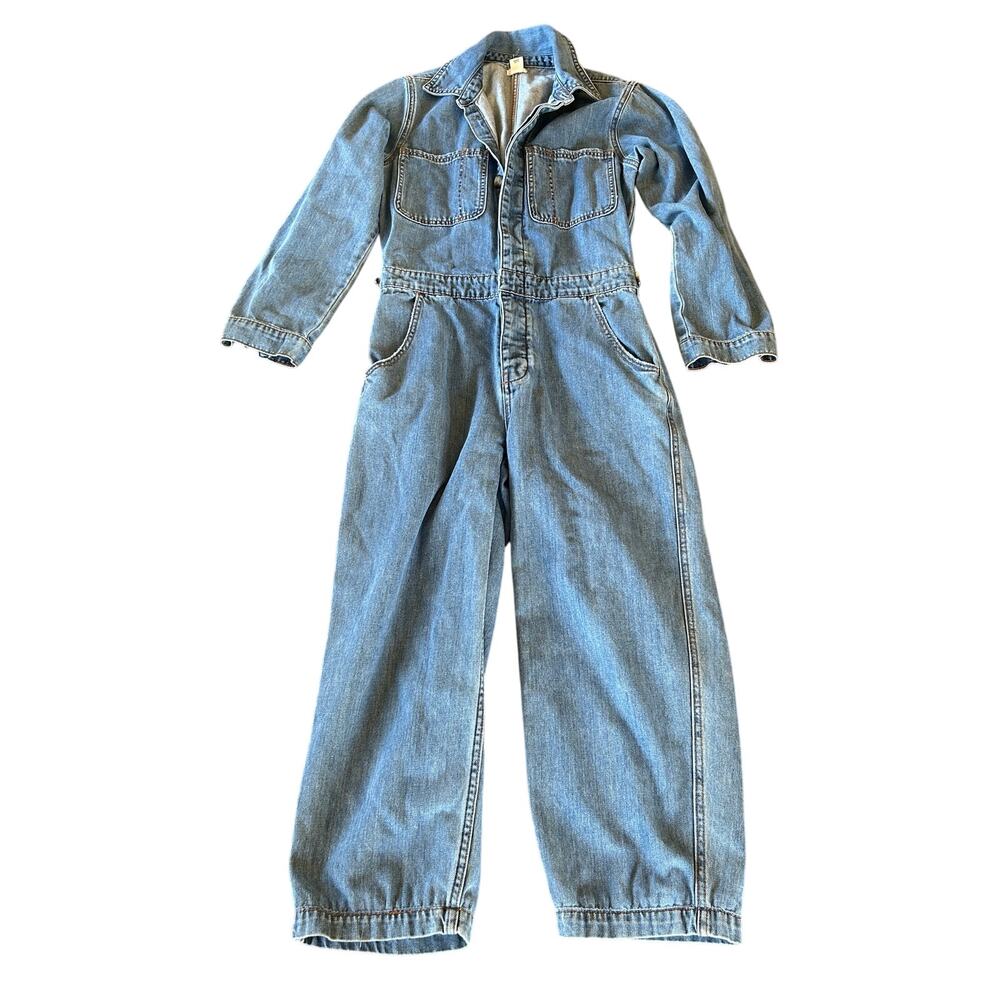 Billabong Long Sleeve Denim Utility Jumpsuit Size XS